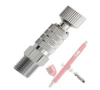 Brush Hose Connector - Release Adapter, Heavy Metal Fitting, Compressor Kit, Secure Coupler, Easy Installation Design | Connector For Painting