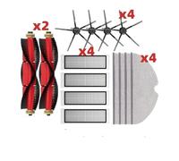 Brush Mops Hepa Filters Compatible With Roborock S5 S50 S502 S55 S6 S6 Pure E4 For Robot 1S SDJQR01RR Vacuum Cleaner Accessories(14PCS SET B)