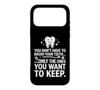 Brush Only The Ones You Want To Keep Funny Dentist Graphic Case for iPhone 17 Pro Max