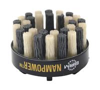 Brush Research ADD601880 Nampower Dot Style Abrasive Disc Brush, Combination Silicon Carbide/Ceramic Filament, 60mm Diameter, 18mm Bristle Length, 80 Grit (Pack of 1)