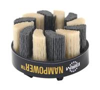 Brush Research ADT6018120 Nampower Turbine Style Abrasive Disc Brush, Combination Silicon Carbide/Ceramic Filament, 60mm Diameter, 18mm Bristle Length, 120 Grit (Pack of 1)