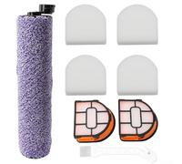Brush Roller and Washable Foam Vacuum Filter 2-Pack for Shark for Hydrovac XL 3-in-1 Cordless Pro XL Vacuums (Compatible with WD100/WD101/WD200/WDB1F2)