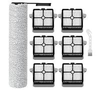 Brush Roller&Filter compatible with Tineco Floor One S7/ S7 Pro / 3.0Smart Cordless Wet Dry Vacuum Floor Cleaner (E (1+6+1))