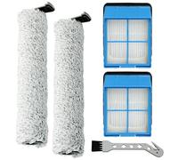 Brush Rollers and Filters Replacement Compatible with Bissell CrossWave OmniForce 3882 Vacuum Cleaner- 2 Brush Rollers + 2 Vacuum Filters + 1 Cleaning Tool