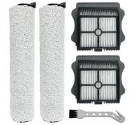 Brush Rollers and Filters Replacement Compatible with Tineco FLOOR ONE S5 Steam Cleaner Wet Dry Vacuum All-in-One, 2 Brush Rollers + 2 Vacuum Filters + 1 Cleaning Tool