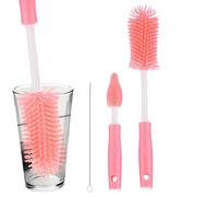 Brush Set - Cleaner Brush | Straw Washing Tool | BottleBrush Set for Flask Decanter Jar Kettle Mug Straw Blender Juicer | BottlesBrush Silicone Nipple Brushes