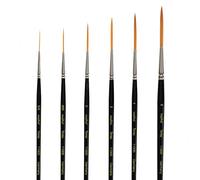 Brush Set of 6 - Size 5/0, 000, 0, 2/4/6