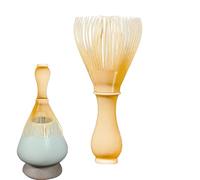 Brush Shaped Tea Whisk | Green Tea Whisk | Traditional Kitchen Tool For Ceremonial Preparation, Latte And Home Drink Mixing With Simple Cleaning