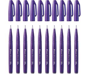 Brush Sign Pen - Violet (Pack of 10), SES15C-V
