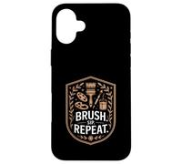 Brush Sip Repeat Paint And Sip Party Fun Night Case for iPhone 16 Plus