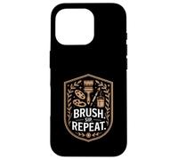 Brush Sip Repeat Paint And Sip Party Fun Night Case for iPhone 16 Pro