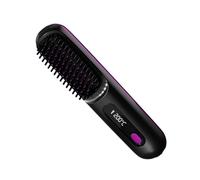 Brush Straightener for Women - Fast Heating Hair Styling Tool, Cordless Heated Comb, 3 Settings, Anti Scald Design | Portable Hair Brush Straightener for Home Outdoor Travel Vacation Morning Rush