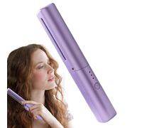 Brush Straightener for Women - Mini Styling Comb, Battery Heated Brush | Wireless Ceramic Hair Tool, Quick Glide Heat Device for Daily Beeauty Care for Travel-Friendly Styling Needs