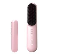 Brush Straightener for Women,Rechargeable Fast Heating Styling Comb | Portable Heated Hair Brush Straightener | for Teen Girls Straightening Curling Travel Outdoor Holiday Party