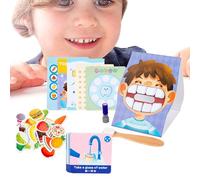 Brush Teeth Learning Toy For Children - Interactive Educational Game With Cards To Teach Proper Brushing, Health, And Fine Motor Skills | Fun STEM Activity For Kids 3+