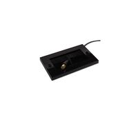 Brush Wall Plate, Decora Style, Cable Pass Through Insert for Wires, Double Gang Cable Access Strap, Standart UK Black Wallplate with Black Brushes