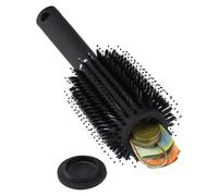 Brush Your Hair, Hide Your Treasure. Round Evergreen Labs Travel Hair Brush with Secret Safe. Perfect as a Secret Storage for Money or as a Portable Safe on the Go.