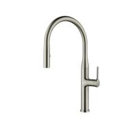 BrusheBrass PullOut Kitchen Faucet Ceic CartriHot & ColWater Tap Modern Sink Mixer (Brusheel Opt G916)