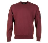 Brushed and Emerized Diagonal Fleece Lens Crewneck Sweatshirt Andorra Red, XL