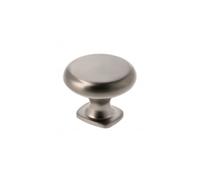 (Brushed Anthracite) Kitchen Cupboard Cabinet Door Drawer Round Knob Handle Lorena by GTV 4 Colours