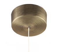 Brushed Antique Brass Effect Plated Steel Covered Bathroom Ceiling Light Pull Switch With Cord