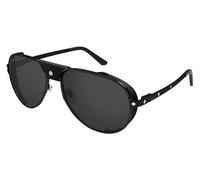 Brushed Black with Black Leather Detail/Dark Grey Polarised / 61