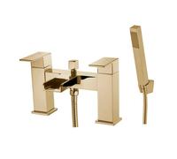 Brushed Brass Bath Shower Mixer Tao - Quadra