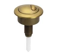 Brushed Brass Dual Flush Push Button, Cable Operated, Compatible Replacement for Twyford, Siamp Optima 49 Toilet Cistern Flush Valve