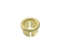 Brushed Brass Effect Plastic Basin Overflow Trim