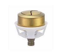 Brushed Brass Effect Toilet Dual Flush Button Replacement Fits for Siamp Optima 50 Cable Operated Flush Valves