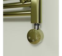 Brushed Brass electriQ 800W Smart Wi-Fi Thermostatic Heating Element for Electric & Dual-Fuel Radiators and Towel Rails