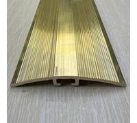Brushed Brass Floor Transition Strip - 1-1.5M Gold Doorway Threshold - Anti-Slip and Waterproof for Smooth Transitions(120cm)