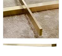 Brushed Brass Floor Transition Strip - Solid Metal Gap Bar for Tile/Wood Doorways, Durable Threshold Seam Cover for Hardwood Floors, Easy Install, Perfect for Home Renovation