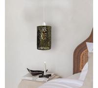 LEDSone Pendant Lamp Shade 3 Head Black E27 Bulb Base Vintage Industrial Dome Shape Ceiling Hanging Light Loft Style Metal Ceiling for Kitchen Island Living Room Dining Room E27 UK Holder Kit.