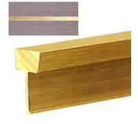 Brushed Brass T-Molding Strip for Floor Transition, Durable Tile to Wood Seam Binder, Entryway Threshold Cover for Laminate & Hardwood Flooring