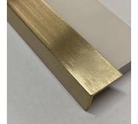 Brushed Brass Threshold Strip - L Molding Corner Protector, Slish Floor Divider Bar & Flat Trim Ed Guard, Home Decor & Improvement Solut