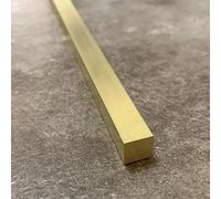 Brushed Brass Threshold StripSolid Rectangle Edge Transition Bar for Wood & Metal Doorways Seam Ramp for Hardwood Floors (5x10mm 1/4" x 3/8")