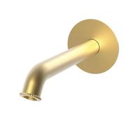 Brushed Brass Traditional Wall Mounted Bath Spout - Lyla