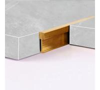 Brushed Brass Transition Strip for Tile to Tile, Extra Narrow Threshold Gap Cover Between 4 to 10 Mm in Wide, 1m Long Door Sill Protector(W 8mm)