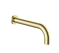 Brushed Brass Wall Mounted Bath Spout - Arissa