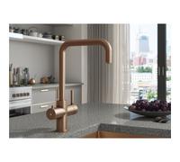 Brushed Bronze 3 in 1 Instant Boiling Hot Kitchen Mixer Square Tap with 3L Boiler - Pronto Vesta