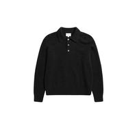 Norse Projects Mens Relaxed Fit Rasmus Brushed Polo Shirt - Colour: 9999 Black - Size: Large