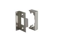 Brushed Chrome Rebate Kit for Latch on Double Doors