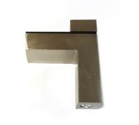 Brushed Chrome Shelf Bracket Glass Shelf Support 2 - 45mm thickness Shelves Pack of 1