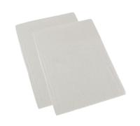 HOMESCAPES Cream Brushed Cotton Fitted Cot Sheet, Set of Two, Plain 100% Cotton, 70 x 140 cm