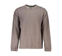 Brushed Cotton Logo Sweatshirt - male - Calvin Klein - Sweatshirts - Brown - L - Sweatshirts & Hoodies L