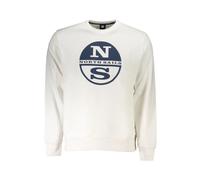 Brushed Cotton Sweatshirt with Logo Print - male - North Sails - Sweatshirts - White - S - Sweatshirts & Hoodies S