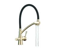 Brushed d 360° Rotating Filtered Kitchen Faucet 3-Way Purificat Tap for Home & Caravan Sin Modern Water Filter Kitchen Tap