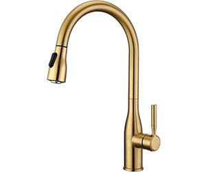 Brushed d Black Kitchen Mixer Tap Pull Out Faucet for Sink Hot & Cold Water Single Hole Slish Design (SLE 3) Kitchen Sink Tap