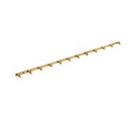 Brushed d Solid Brass Heavy Du Wall Hoo SIL Towel Coat Rack for Kitchen Entryway Bathroom Wall Mount (95x3.5x2cm37x1.3x0.7in)